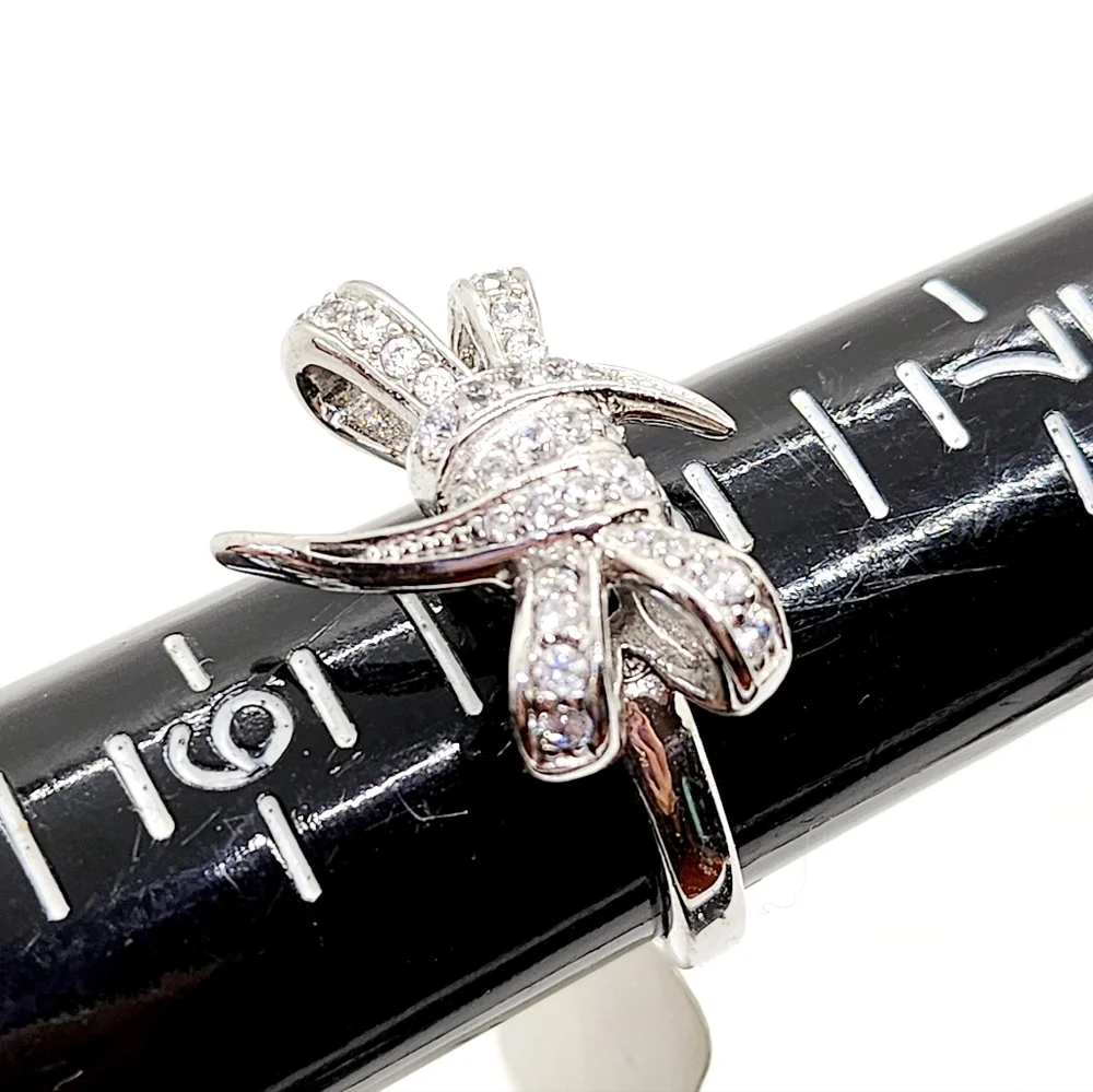 Beautiful Sterling Silver Bow Ring NWT - Picture 5 of 8